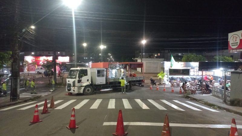 Prefeitura reforça segurança no trânsito com nova sinalização nos bairros Centro, Cachoeirinha e Cidade Nova e conjunto Parque das Nações