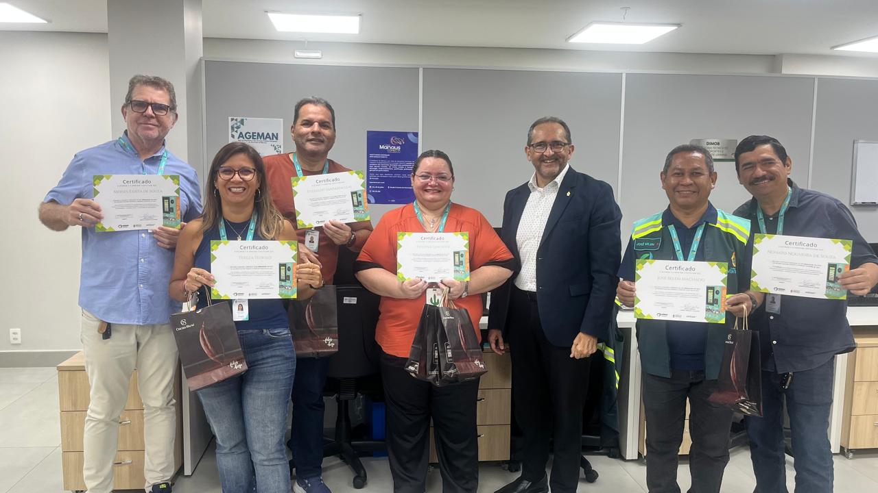 Ageman reconhece servidores por contribuição em ação de descarte sustentável de resíduos